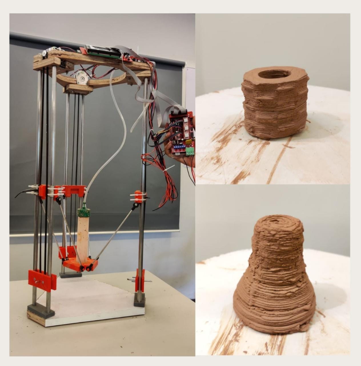 DY Patil of Engineering Student created 3D clay printer