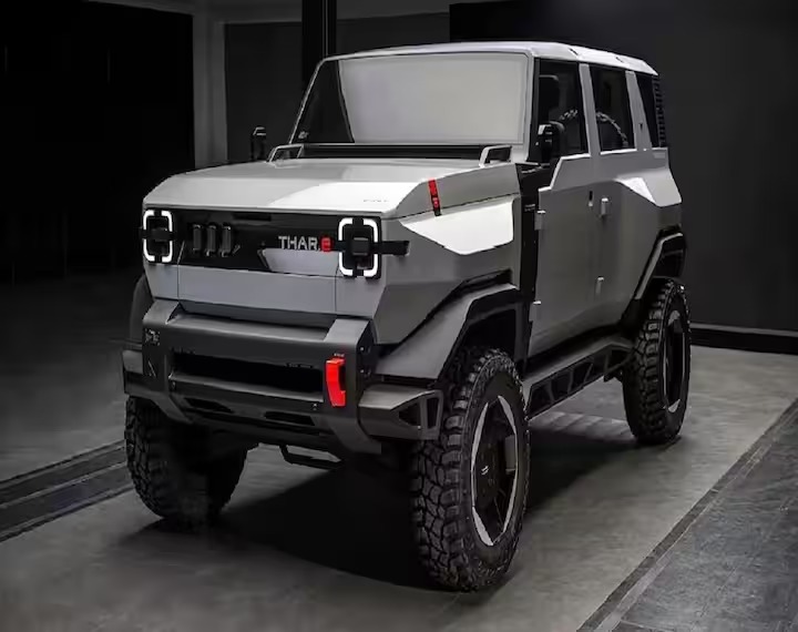 Mahindra  Mahindra Launches Electric Thar With Futuristic Look Muscular Design And Lots Of Latest Features