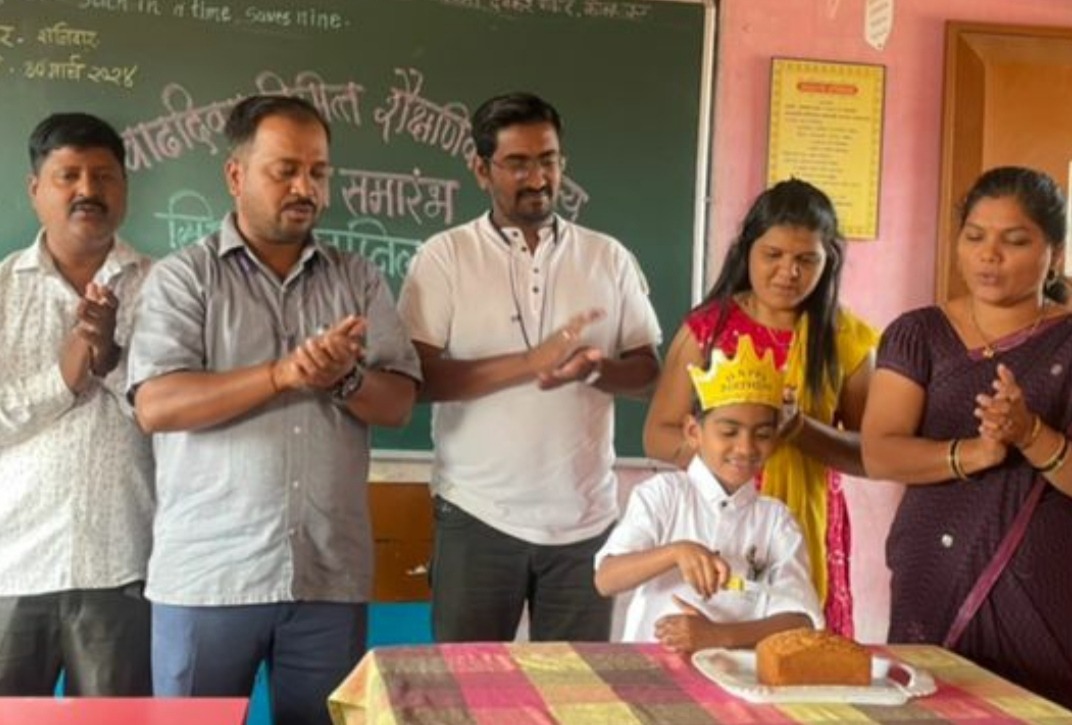 Siddharths parents spent Rs 5000 for the construction of a classroom donation of