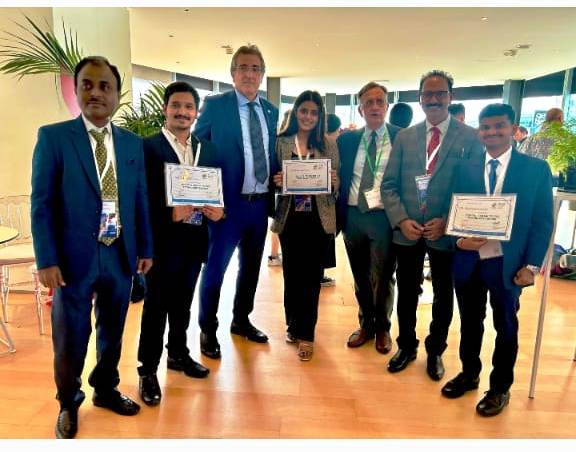 DKTE students honored with Italian Technology Award in Italy