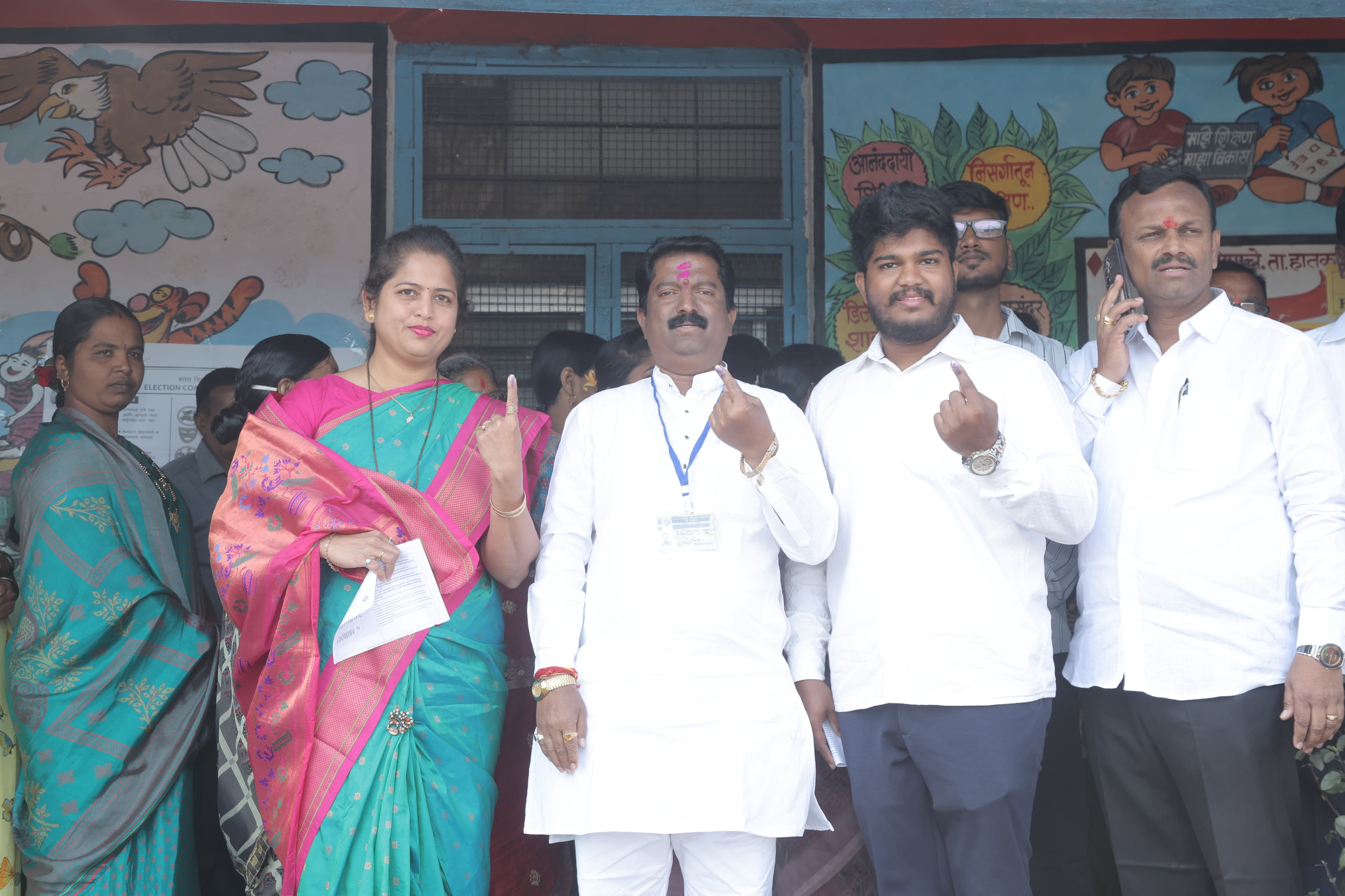 Dr Sujit Minchekar exercised his right to vote