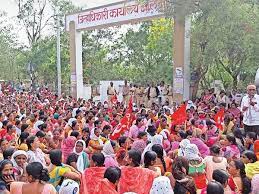 Anganwadi employees hit by strike