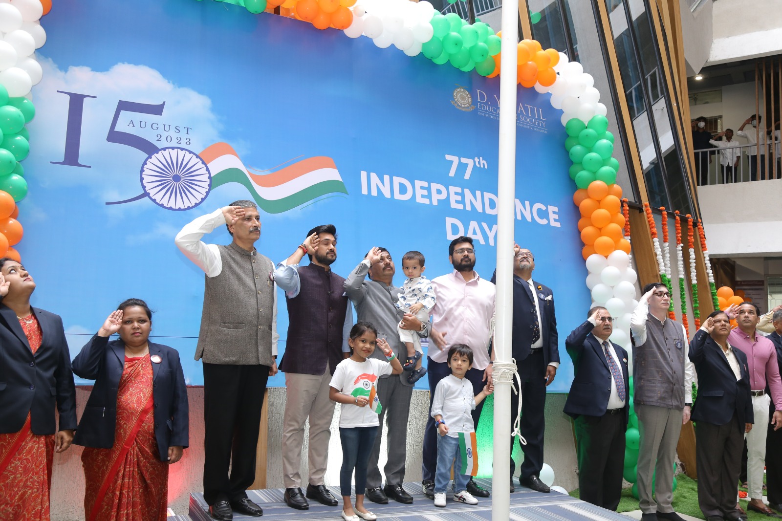 D Y Patil University in Engineering Independence Day is celebrated with enthusiasm