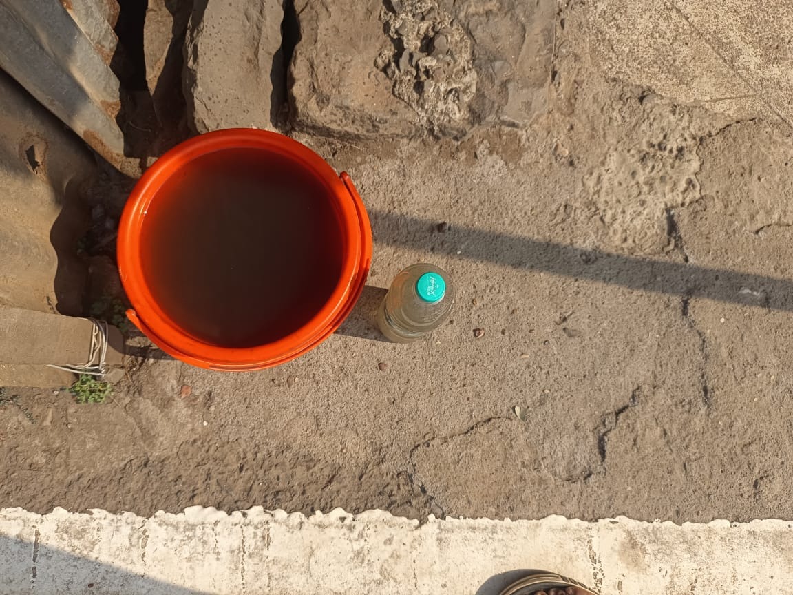 Stinky tap water at Panhalgad