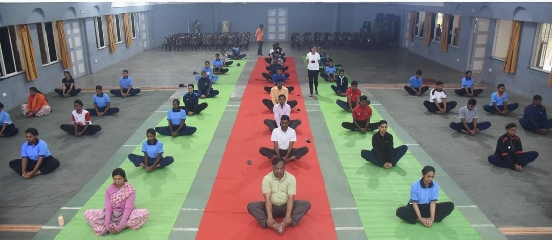 International Yoga Day celebrated with enthusiasm in Vivekananda College