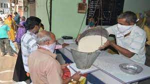 Dharna movement by cheap food grain sellers and kerosene license holders