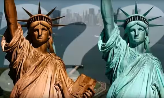 America received Statue of Liberty from France on Independence Day