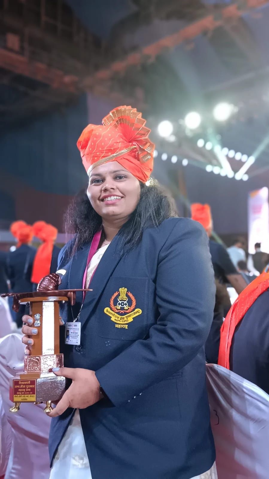 Ashwini Malge was awarded the Shiva Chhatrapati State Sports Award by the State Government