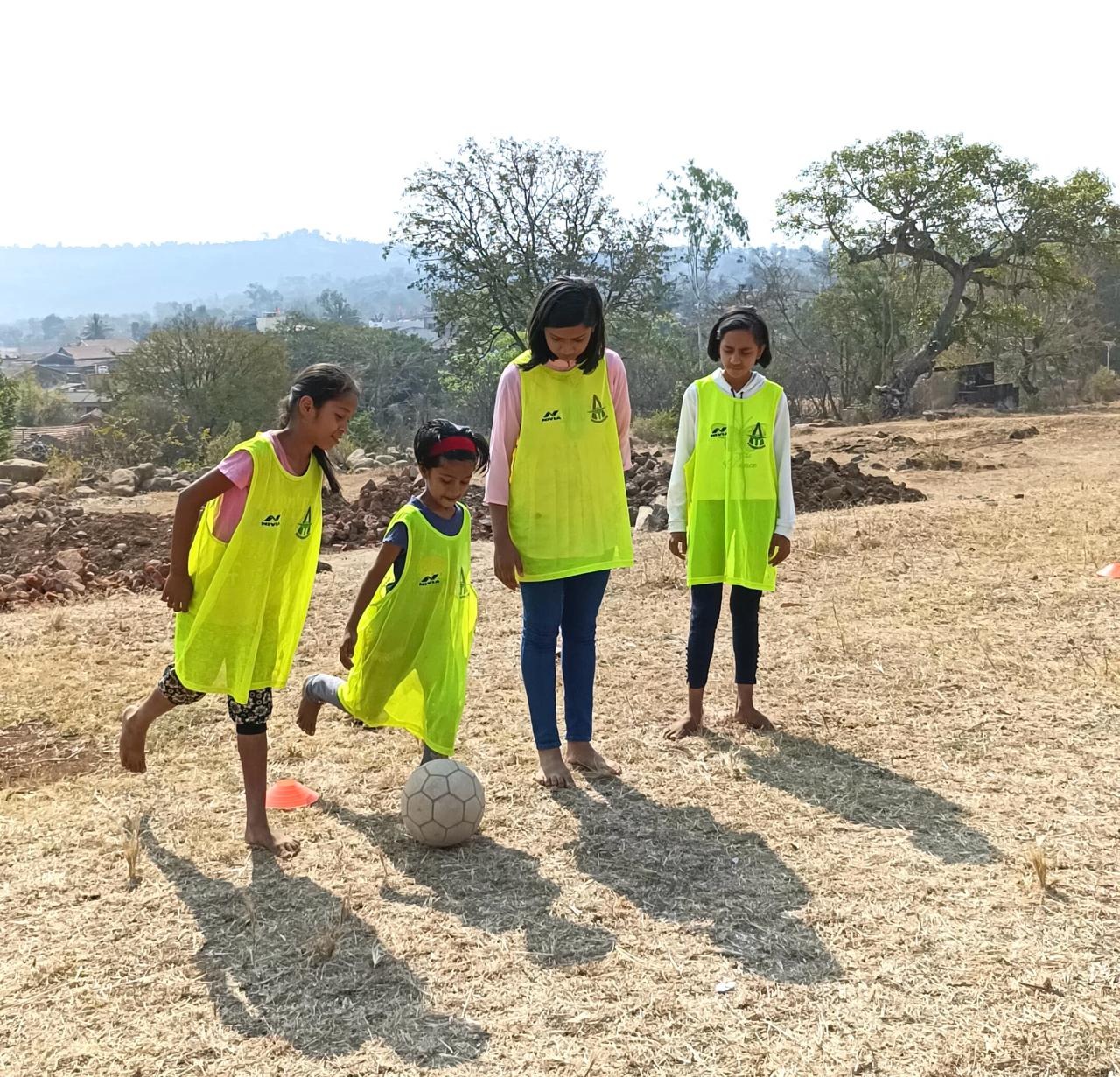 AT Foundation s initiative Participation of 501 village girls in football games