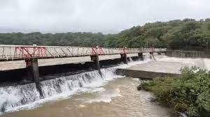 Automatic gate of Radhanagari dam opened