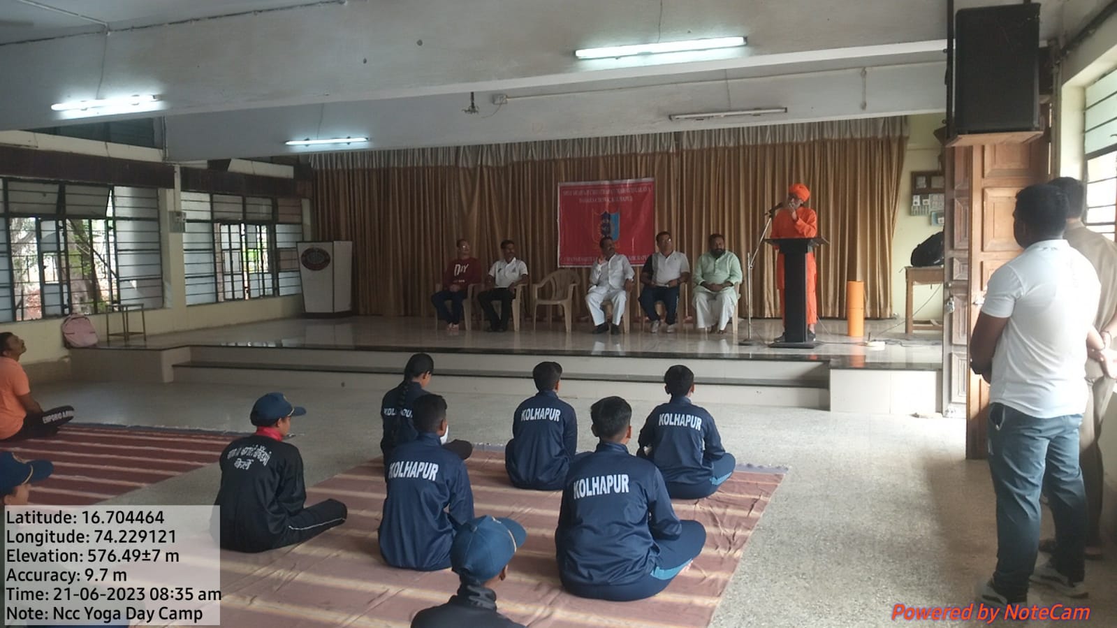 World Yoga Day celebrated in Shahaji College