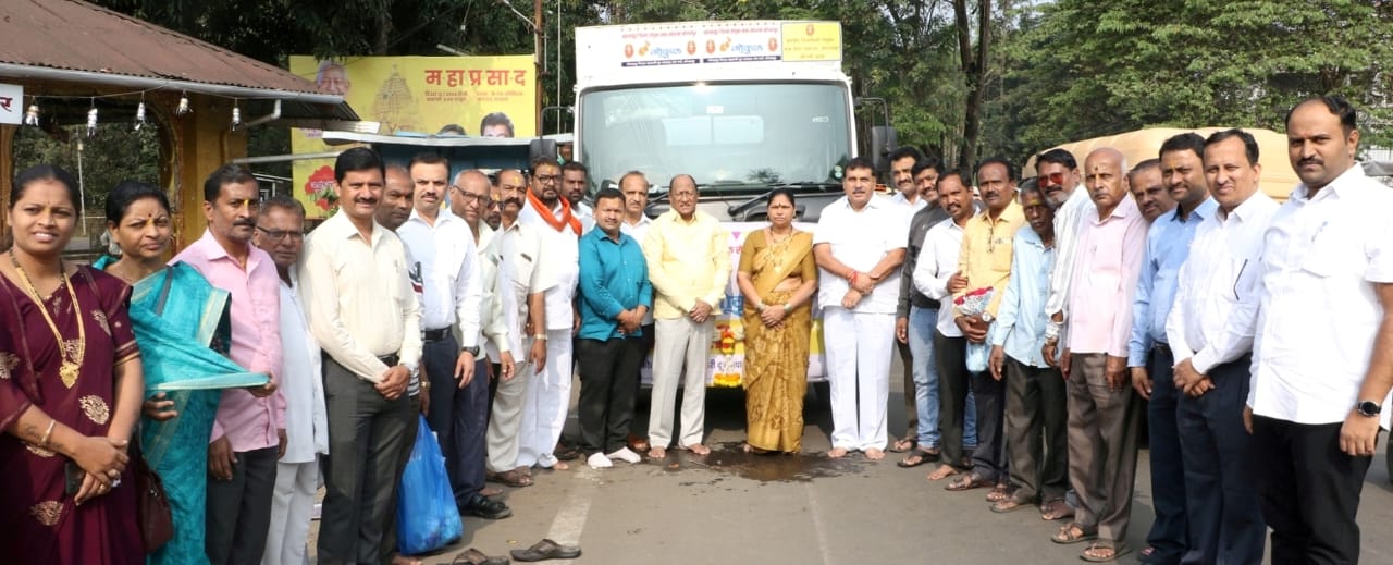 Gokul milk and milk products are available for devotees at Saundatti