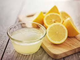 lemon juice to bath water