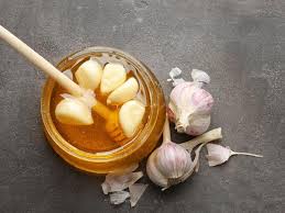 Eat a clove of garlic with honey every morning