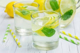 Lemon water Drink a glass of water with lemon in case of sour belching in the morning