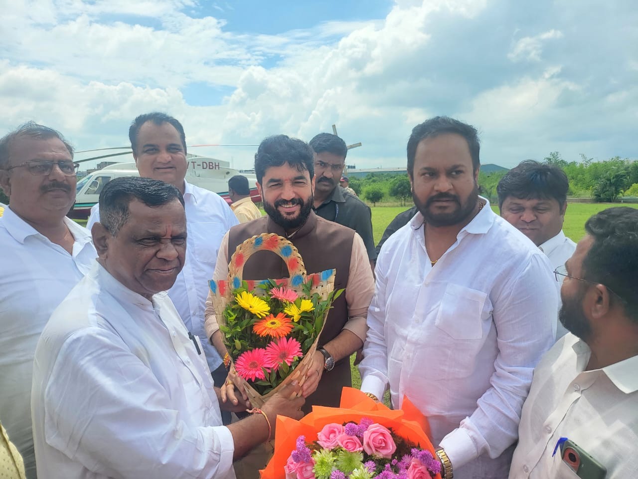 BJP state president A Chandrasekhar Bawankule welcomed in Hatkanangle taluka