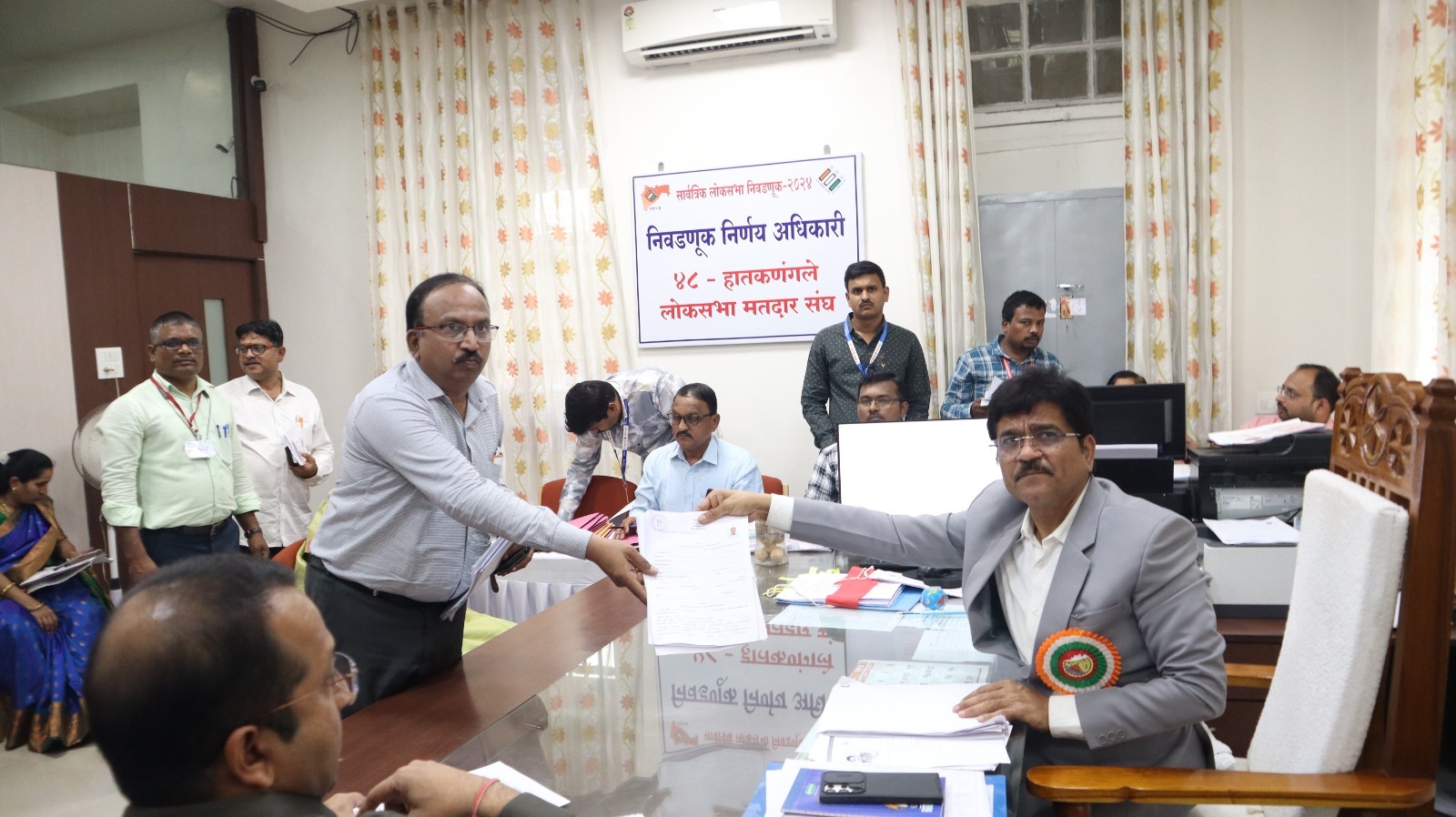 Dr Sunil Patil and Sharad Patil of the Black Panther Party filed their application for the Lok Sabha