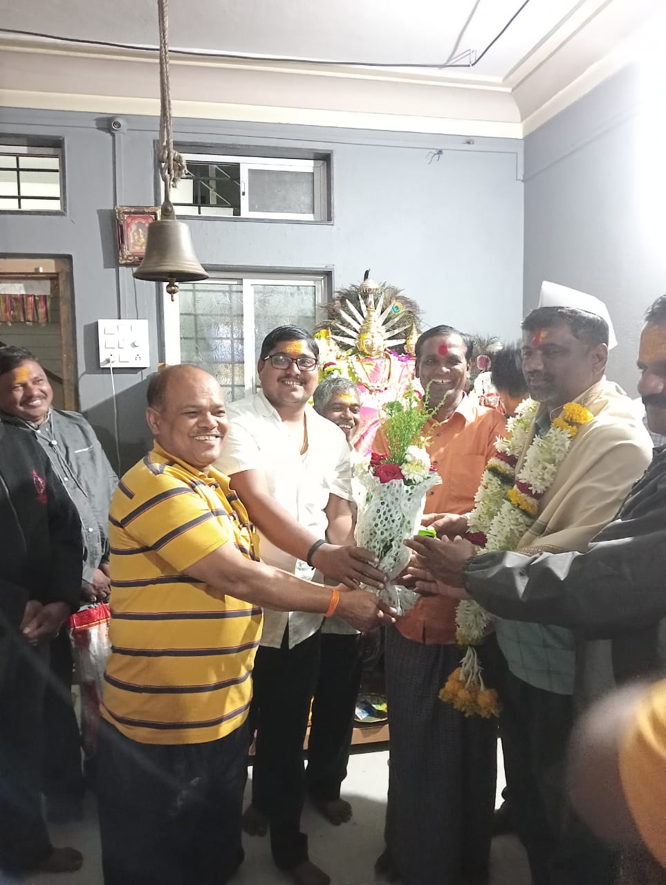 Vinayak Appasaheb Patil as Chairman of Shree Mahadev Sahakari Pani Supply Sanstha Limited Got Khindi Sanstha