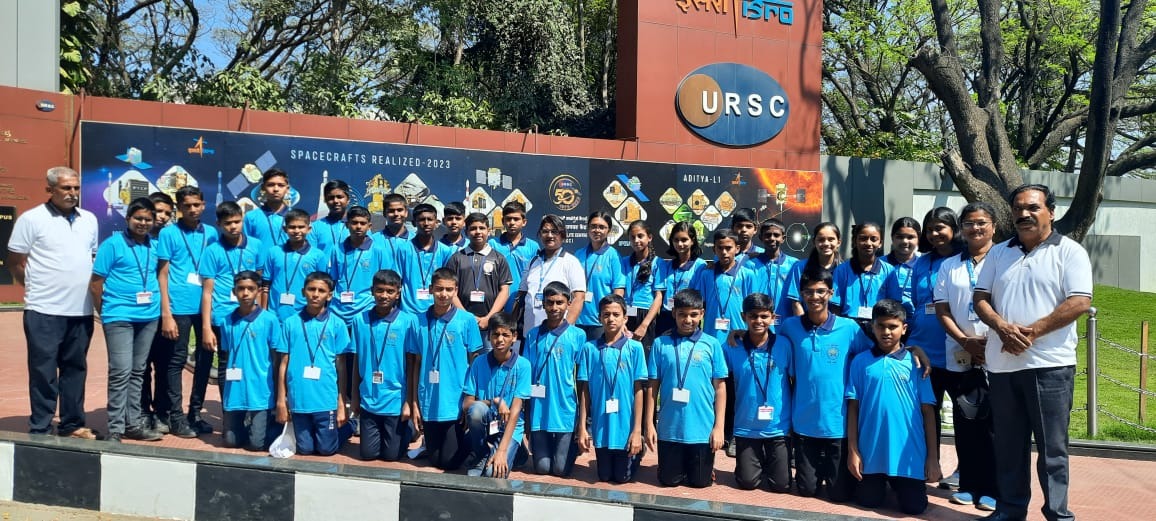 Educational visit of private high school students to ISRO Satellite Centre