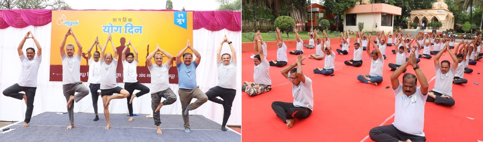 Yoga Day celebrated with enthusiasm in Gokul