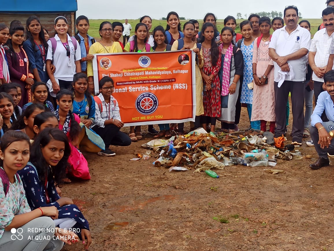 Cleanliness drive by NSS department of Shahaji College on Masai Plateau